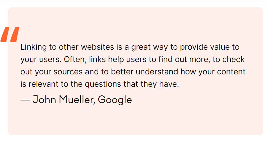 John Mueller on external linking