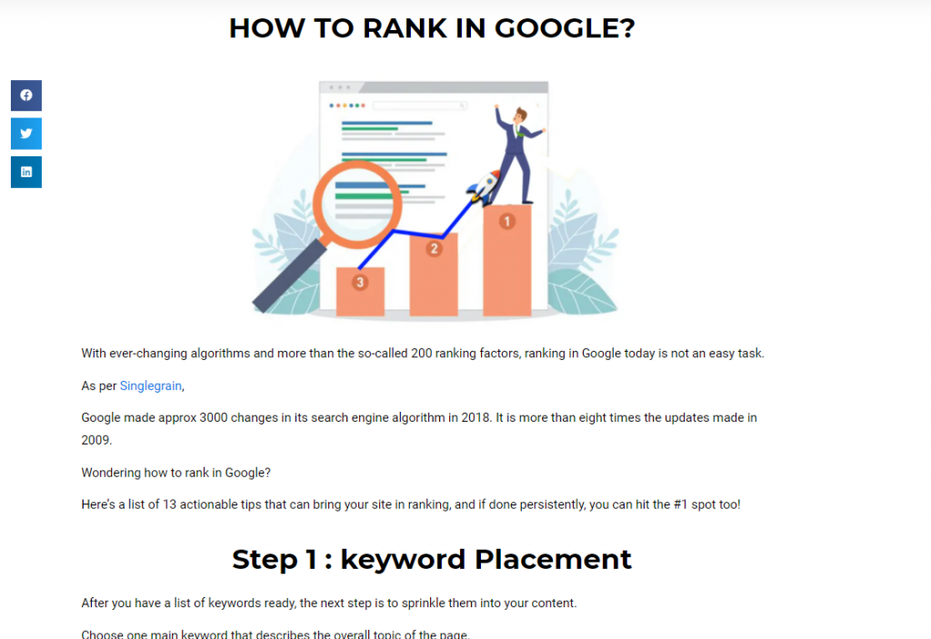 Writing a blog in steps form