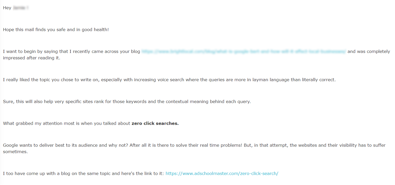 email for shoutout