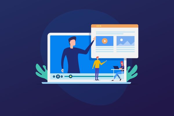 Learning marketing on laptop